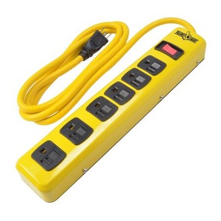 Southwire Power Strip, SJT, 6 ft., Yellow 5139